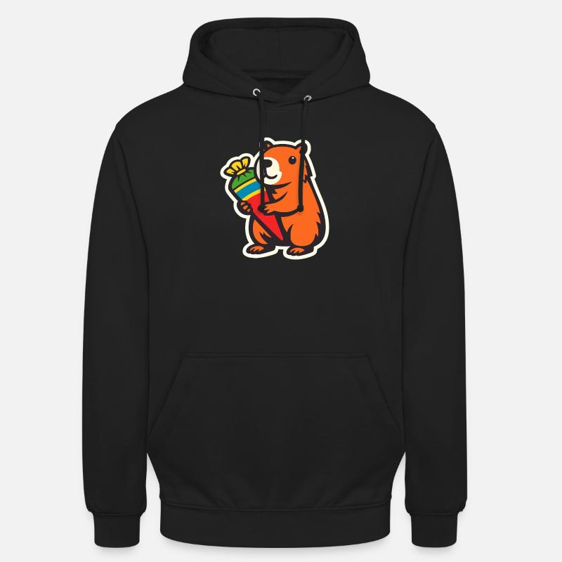 Inscription à l’école Capybara - Sweat-shirt à capuche unisexe - noir