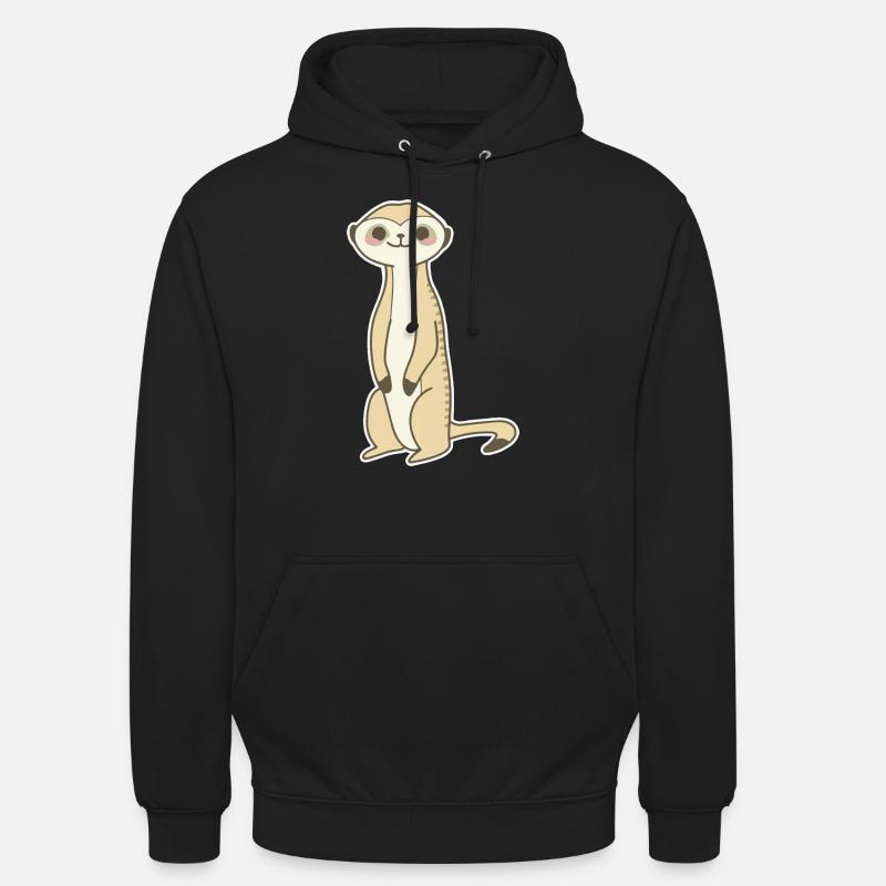 Erdmännchen - Unisex Hoodie - Schwarz