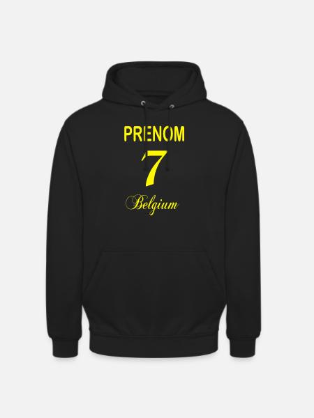 Votre Prénom - Sweat-shirt à capuche unisexe - noir