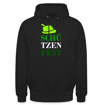 Schützenfest 2023 - Unisex Hoodie - Schwarz - Vorne - Alina (178cm) & Michal (187cm)