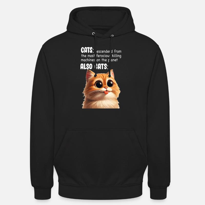 Chat mignon Meme - Sweat-shirt à capuche unisexe - noir