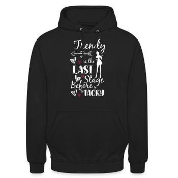 Modeliebhaber Einkaufen - Unisex Hoodie - Schwarz - Vorne - Alina (178cm) & Michal (187cm)