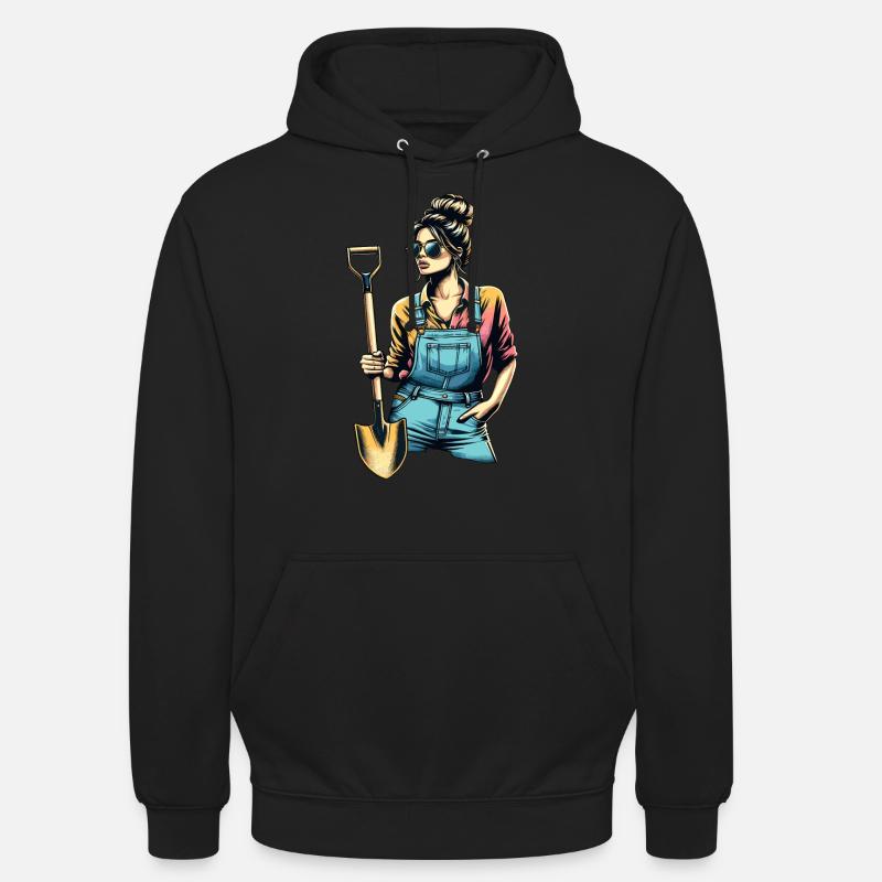 Garten Geschenk Gärtnerin Geburtstag Geschenk - Unisex Hoodie - Schwarz