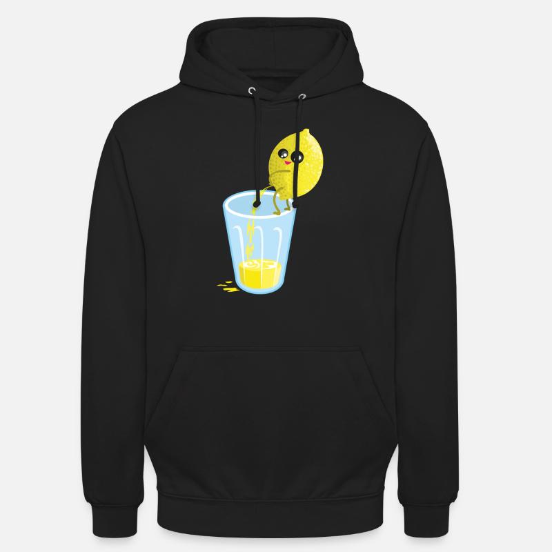 Zitrone pinkelt Limonade - Unisex Hoodie - Schwarz