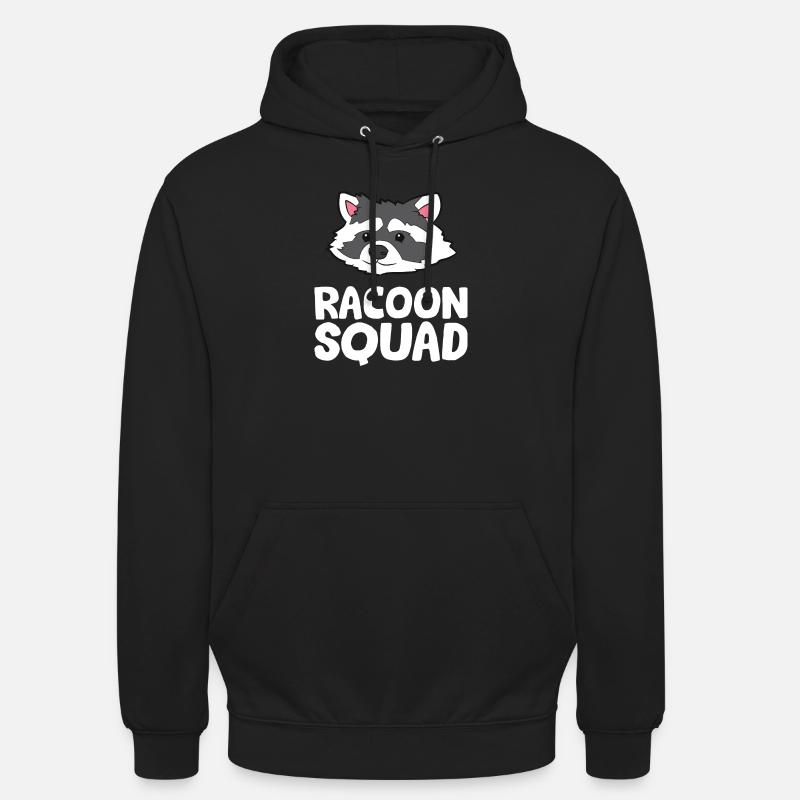 Raton laveur - Racoon Squad - Sweat-shirt à capuche unisexe - noir
