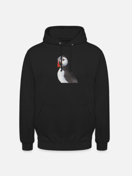 Puffin il giardino delle specie Puffin - Felpa con cappuccio unisex - nero