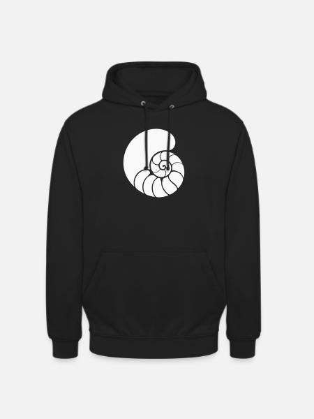 Spiral Pattern Shell - Unisex Hoodie - black