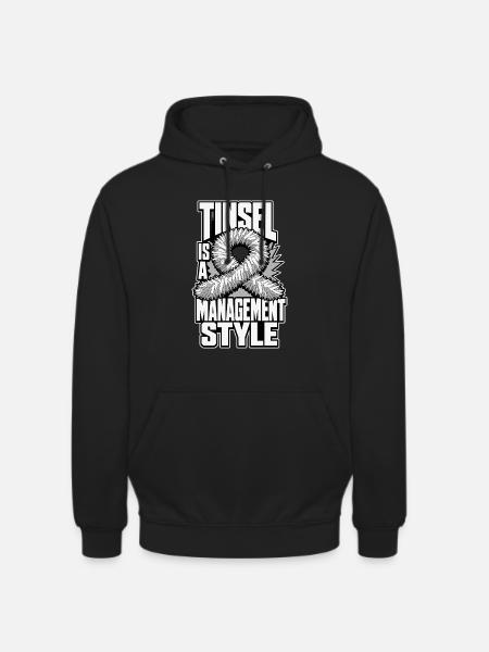 Lametta – Tinsel Is a Management Style - Unisex Hoodie - Schwarz