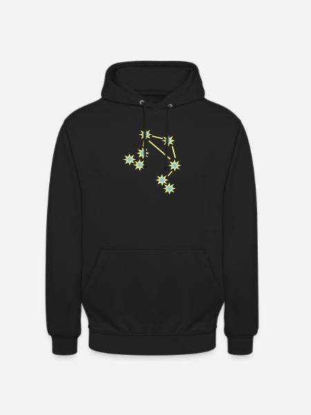 Sternzeichen Waage - Unisex Hoodie - Schwarz