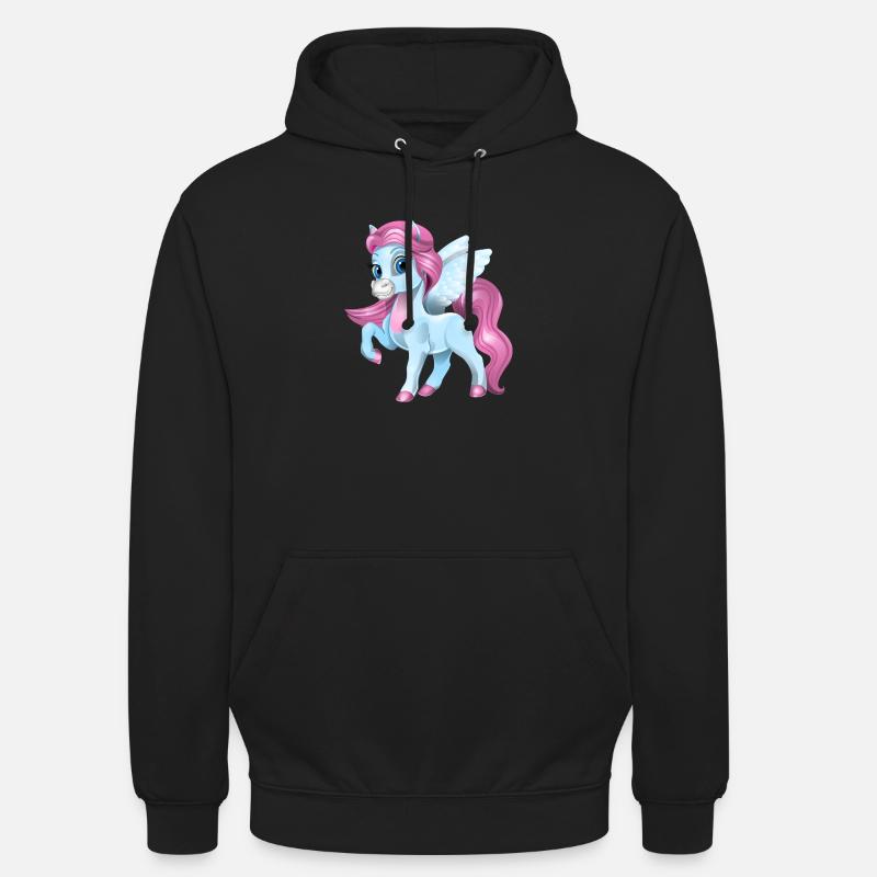 licorne - Sweat-shirt à capuche unisexe - noir
