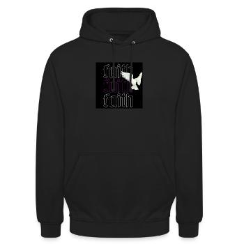 Faith - Unisex Hoodie - black - Front - Alina (178cm) & Michal (187cm)