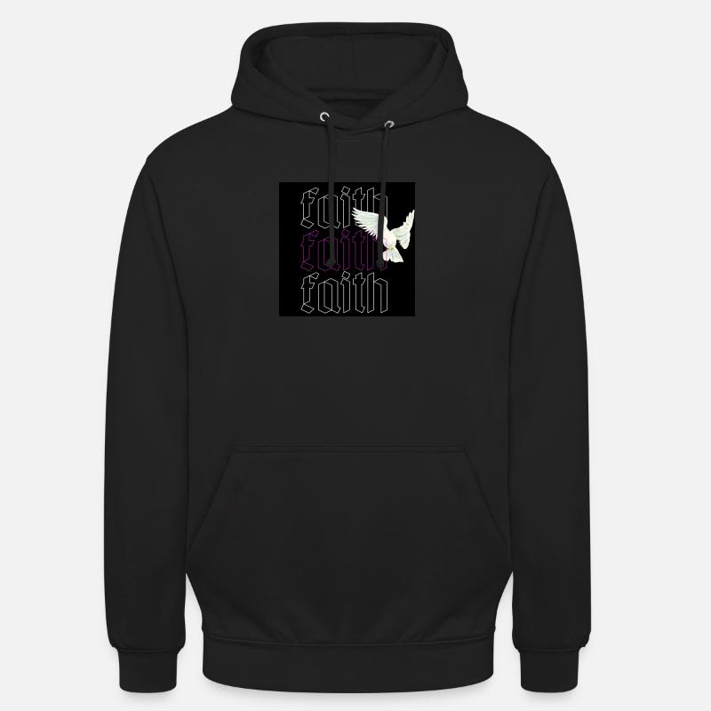 Foi - Sweat-shirt à capuche unisexe - noir