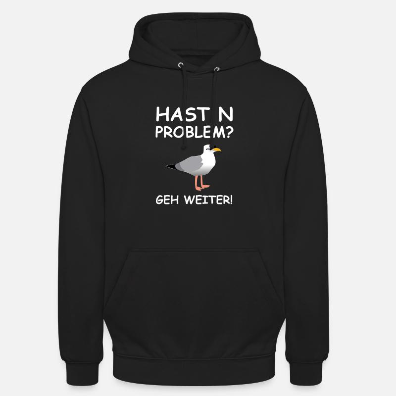 Hamburger Möwe - Unisex Hoodie - Schwarz