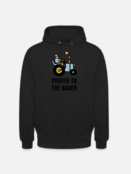 power_to_the_bauer_072011_b_3c - Unisex Hoodie - black