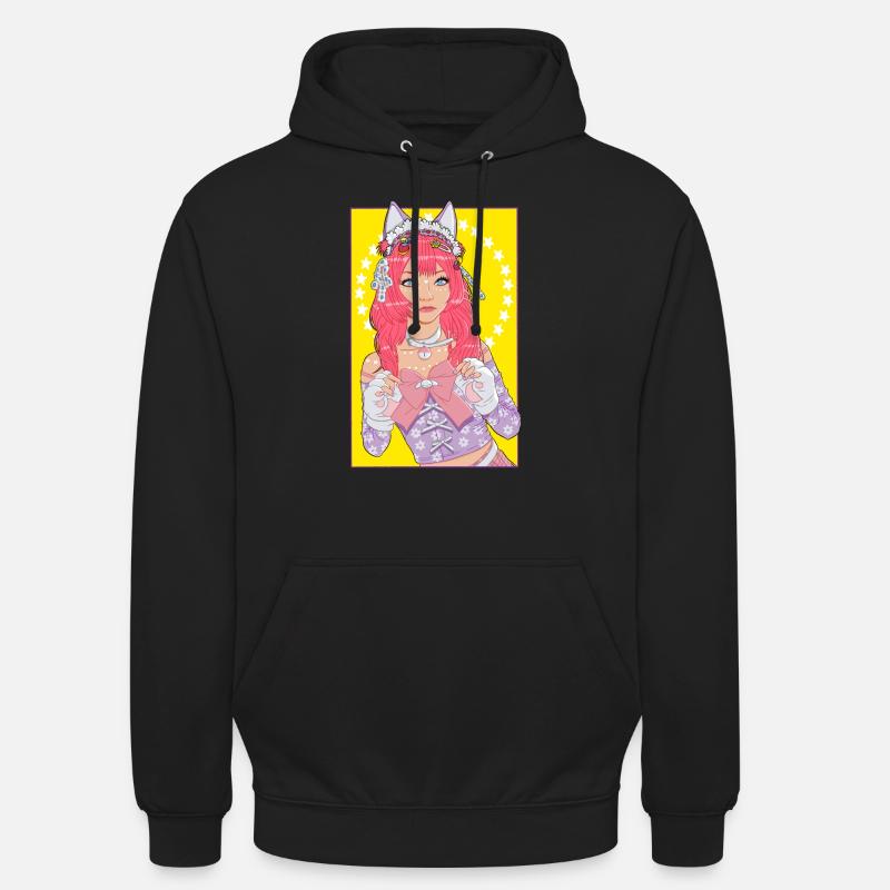 Kawaii Mädchen - Unisex Hoodie - Schwarz