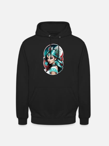 Indian Princess - Aztek - Unisex Hoodie - black