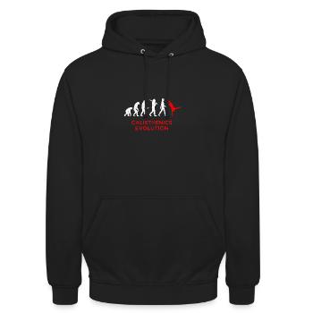 Calisthenics Evolution Bodweightworkout Fitness - Unisex Hoodie - Schwarz - Vorne - Alina (178cm) & Michal (187cm)