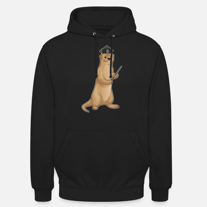 Cylindre du professeur Otter - Sweat-shirt à capuche unisexe - noir
