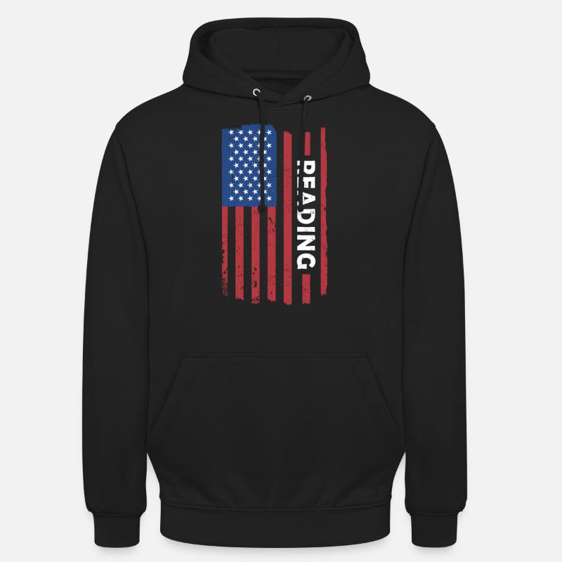 Lisez-nous Lecture du drapeau - Sweat-shirt à capuche unisexe - noir