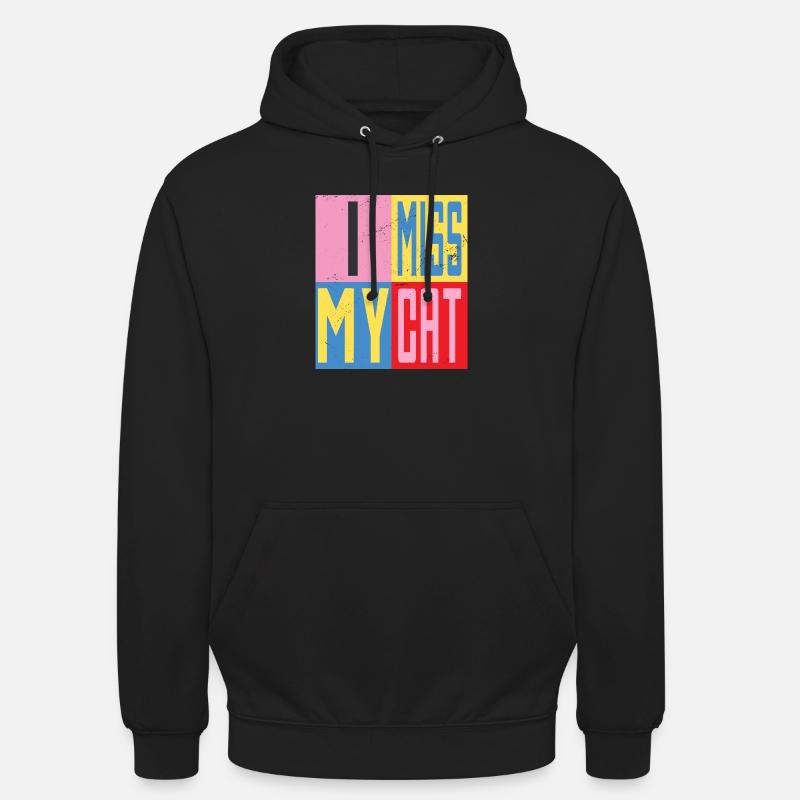 Mon chat me manque - Sweat-shirt à capuche unisexe - noir