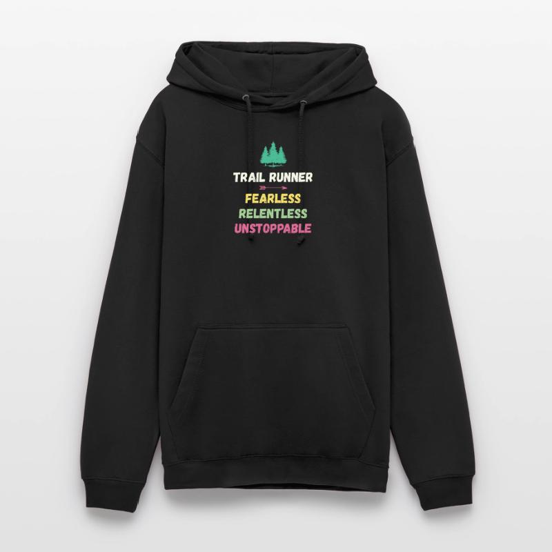 Trail Runner - Intrépide. Implacable. Imparable. Sweat-shirt à capuche unisexe