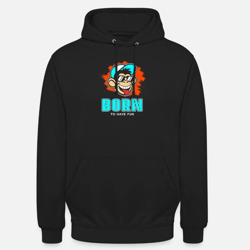 source - Sweat-shirt à capuche unisexe - noir