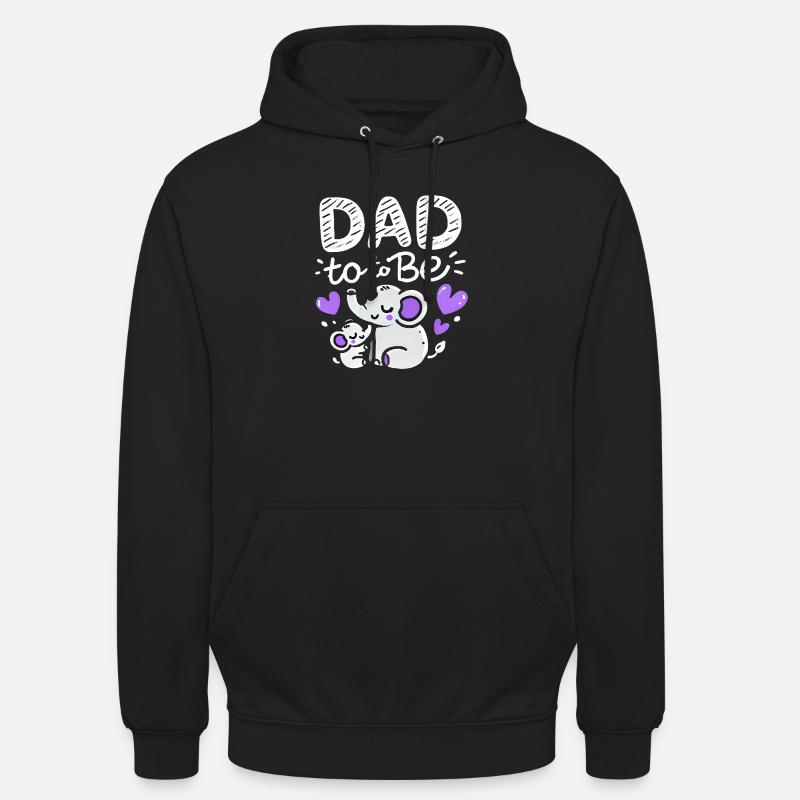 Vater wird Elefant Baby Enthüllung, Väter - Unisex Hoodie - Schwarz