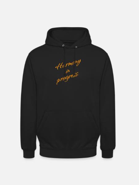 Harmony in Progress – Balance & Mindset - Unisex Hoodie - Schwarz
