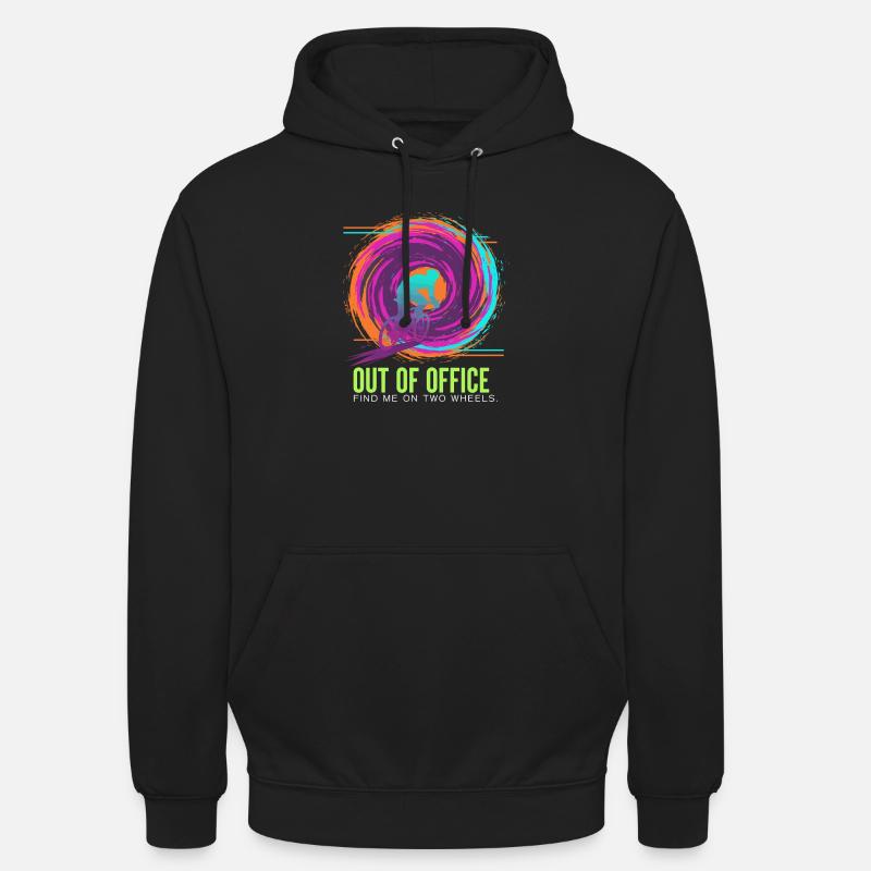Zweirädrige Neonentlüftung - Unisex Hoodie - Schwarz