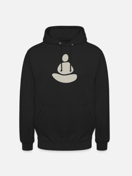 Minimalistische Zen-Meditation - Unisex Hoodie - Schwarz