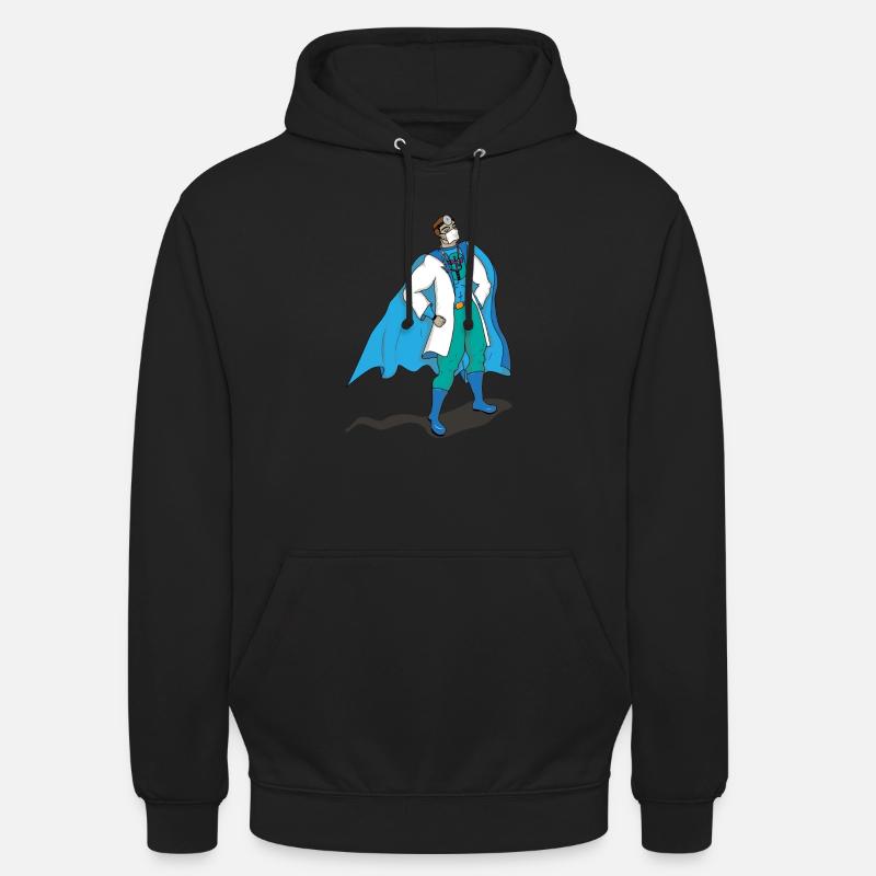 Arzt Doktor Doc Superheld - Unisex Hoodie - Schwarz