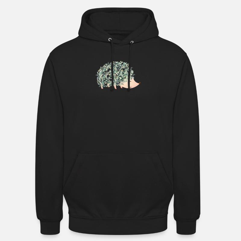 Hérisson - Sweat-shirt à capuche unisexe - noir