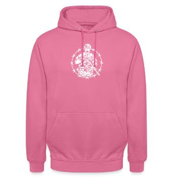 Soldat tactique - Style militaire - Sweat-shirt à capuche unisexe - rose - Devant - Alina (178cm) & Michal (187cm)