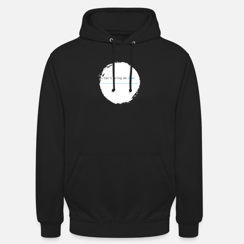 Can't bring me down - blau - Unisex Hoodie - Schwarz