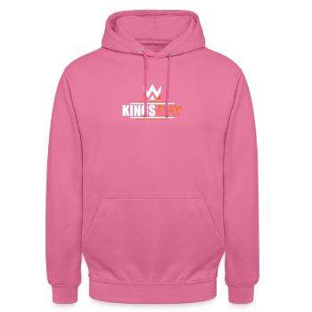 Fête du Roi - Sweat-shirt à capuche unisexe - rose - Devant - Alina (178cm) & Michal (187cm)