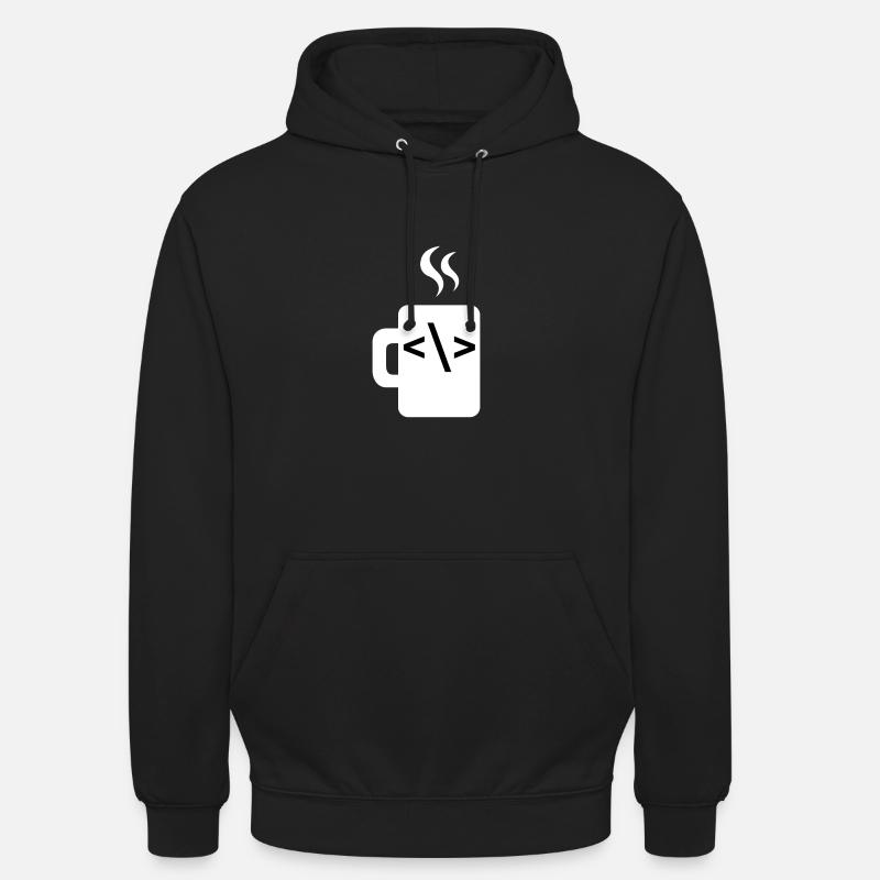 JavaScript Code Developer Developer Coffee Java Sweat-shirt à capuche unisexe