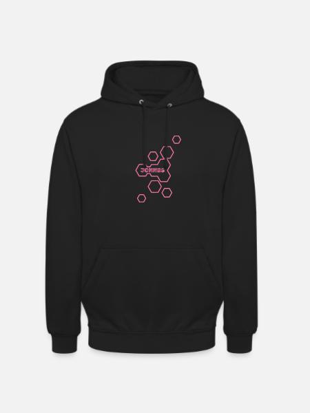 Nom Jonnes - Sweat-shirt à capuche unisexe - noir