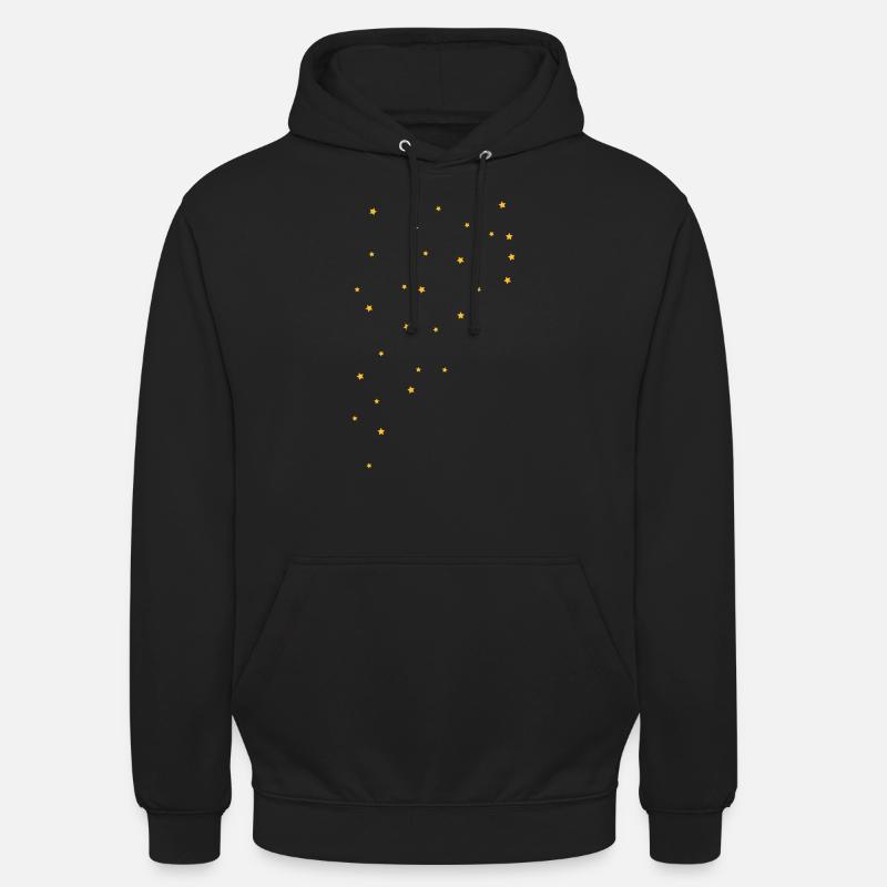 Stern Sterne Sternenmuster - Unisex Hoodie - Schwarz