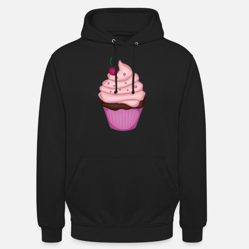 Cupcake - Sweat-shirt à capuche unisexe - noir