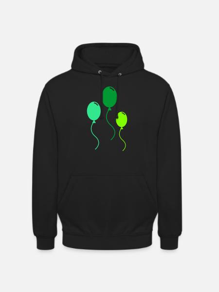 ballons - Sweat-shirt à capuche unisexe - noir