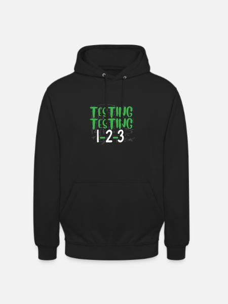 Grappige testdag examen leraar studentenschool - Uniseks hoodie - zwart