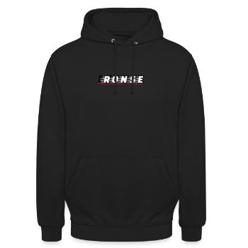 Renaix, Pays-Bas - Sweat-shirt à capuche unisexe - noir - Devant - Alina (178cm) & Michal (187cm)