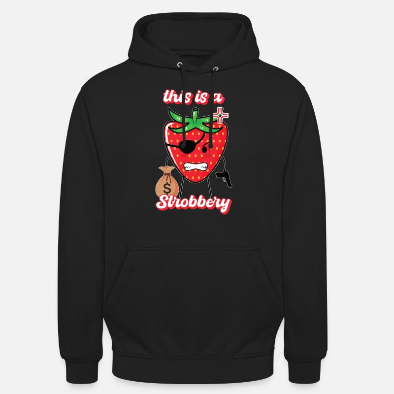 Ceci est un cadeau strobbery - Sweat-shirt à capuche unisexe - noir