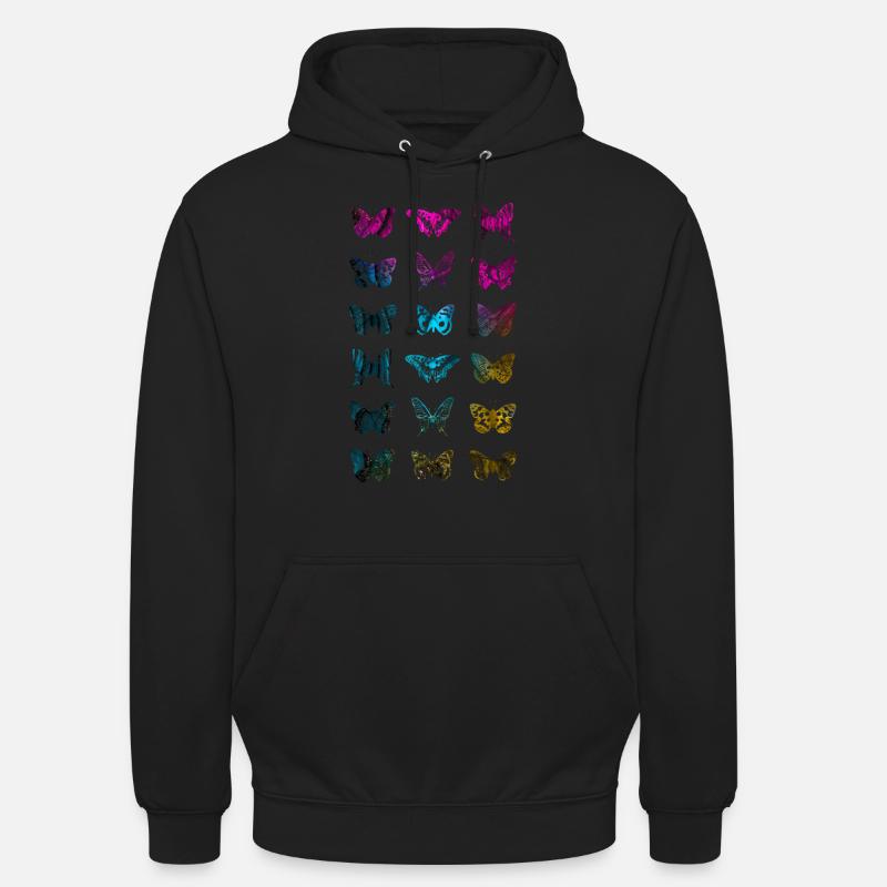 PAPILLON PAPILLON - Sweat-shirt à capuche unisexe - noir