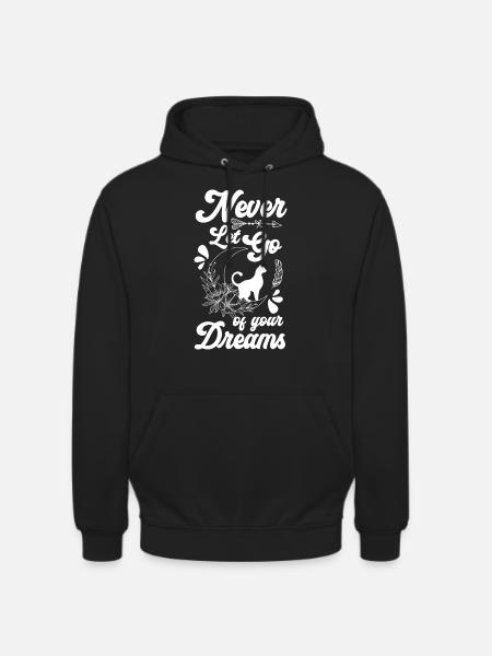 Attrape-rêves Plume Souhait Ésotérisme - Sweat-shirt à capuche unisexe - noir