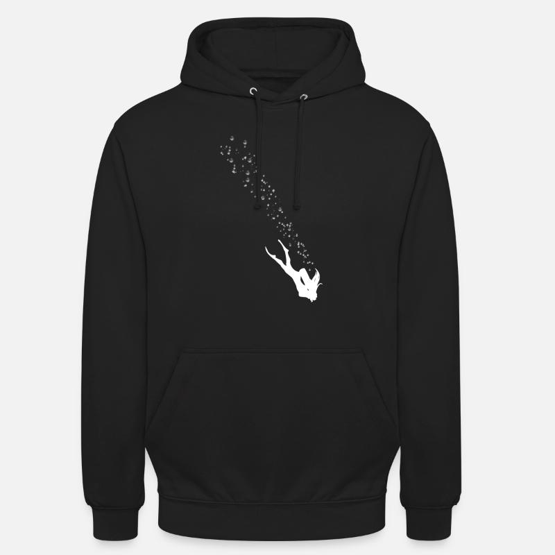 Bulles de Plongeuse - Sweat-shirt à capuche unisexe - noir