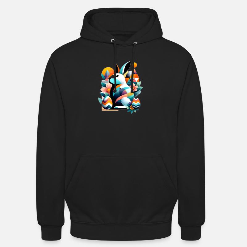 Modern Easter Graphics - Unisex Hoodie - black