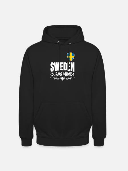 Schweden Nordischer Geist - Unisex Hoodie - Schwarz