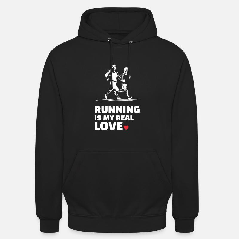 J’adore la course - Sweat-shirt à capuche unisexe - noir