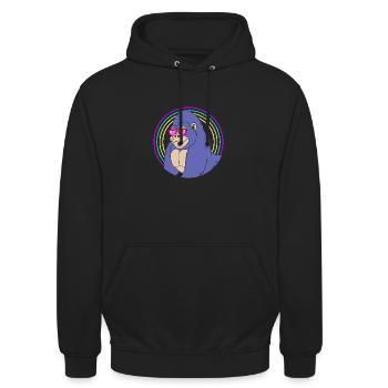 Gorilla - Unisex Hoodie - black - Front - Alina (178cm) & Michal (187cm)